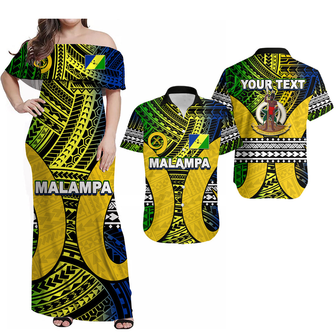 Custom Matching Hawaiian Shirt and Dress Malampa Of Vanuatu LT6 Art - Polynesian Pride