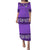 NE Fiji Bula Dress Tapa Turtles And Hibiscus Puletasi Dress Ver.03 LT14 Purple - Polynesian Pride