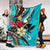 hawaii-kanaka-maoli-premium-blanket-tribal-flower-with-special-turtles-blue-color