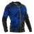 Cook Islands Polynesian Zip up Hoodie Blue Turtle - Polynesian Pride