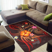 YAP Polynesian Personalised Area Rug - Legend of YAP (Red) - Polynesian Pride