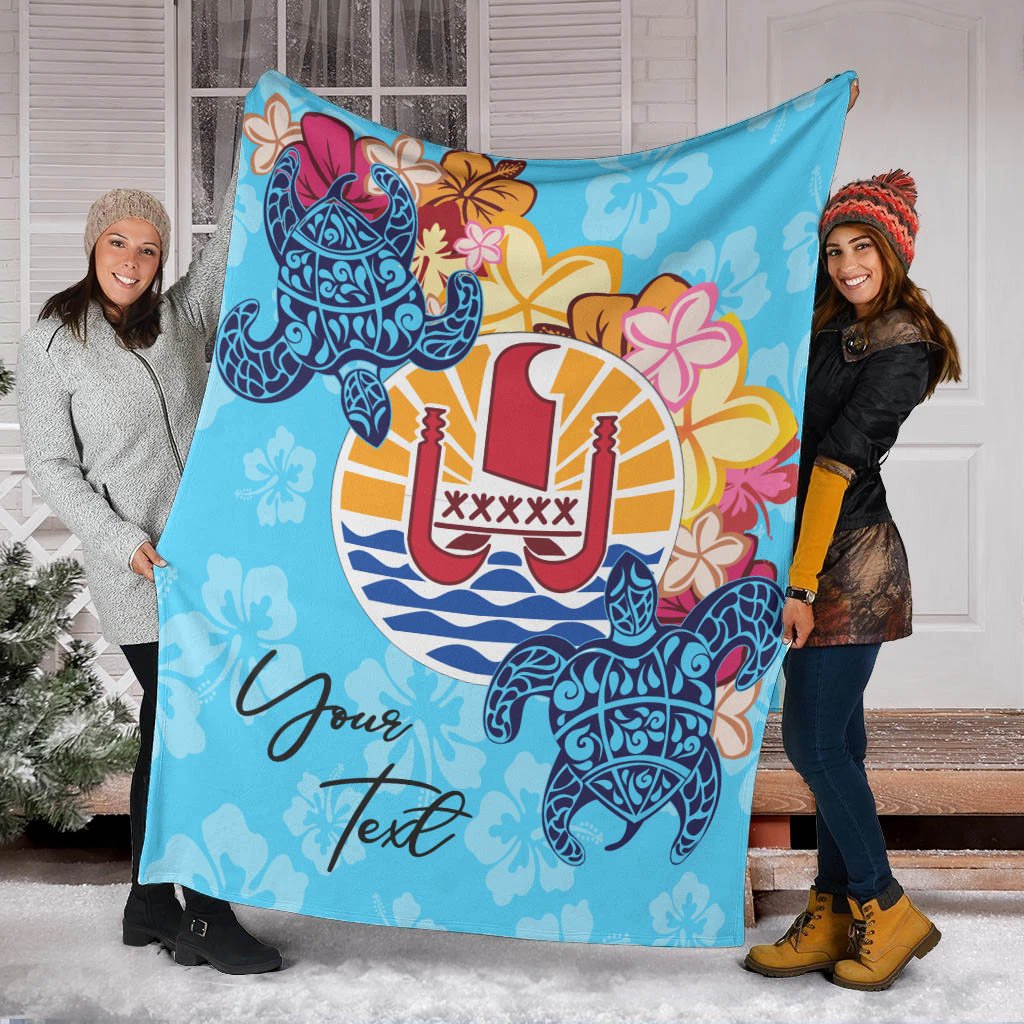 French Polynesia Custom Personalised Premium Blanket - Tropical Style - Polynesian Pride