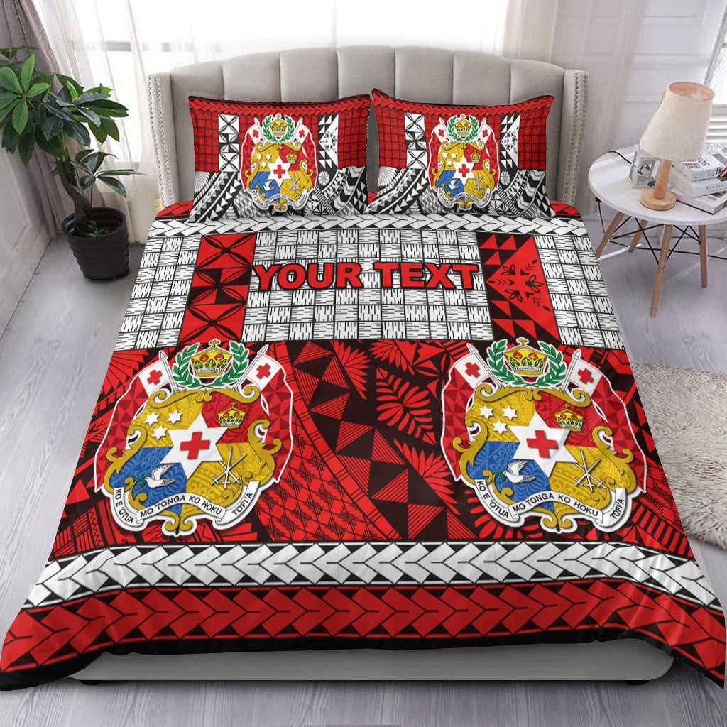 (Custom Personalised) Tonga Bedding Set Be Unique Version 03 Red LT13 Red - Polynesian Pride
