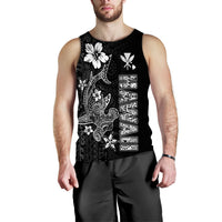 (Custom Personalised) Hawaii Hammerhead Shark Hibiscus Hawaii Pattern Men Tank Top - LT2 - Polynesian Pride