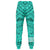 Hawaii Kanaka Map Turquoise Kakau Joggers - Polynesian Pride