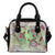 Turtle And Hibiscus Shoulder Handbag 05 One Size Black - Polynesian Pride