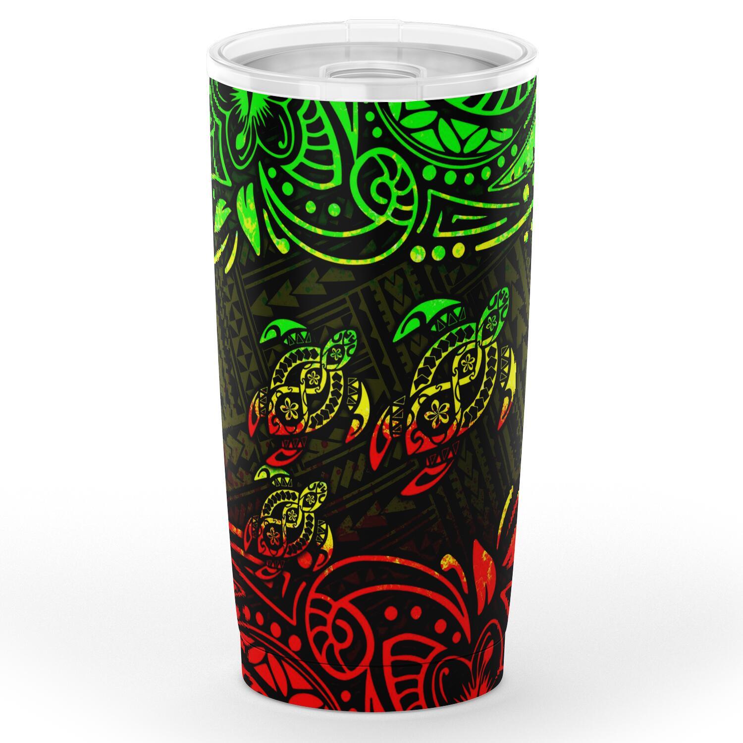 Polynesian Tumbler - Reggae Sea Turtle