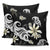 Plumeria Butterfly Pillow Covers One Size Zippered Pillow Cases 18"x 18" (Twin Sides) (Set of 2) Black - Polynesian Pride