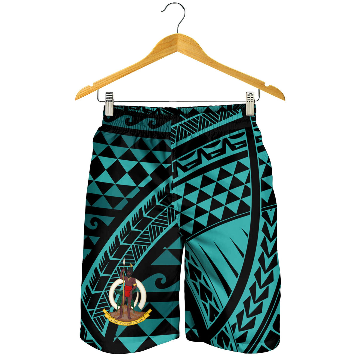 Vanuatu Men's Short - Tribal Seamless Pattern - Polynesian Pride