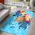 Tokelau Area Rug - Custom Personalised Tropical Style Blue - Polynesian Pride