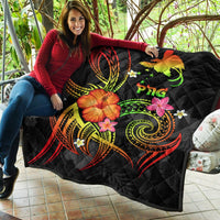 Papua New Guinea Polynesian Premium Quilt - Legend of Papua New Guinea (Reggae) - Polynesian Pride