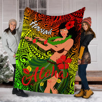 Hawaii Hula Girl Reggae Blanket - LT2 - Polynesian Pride