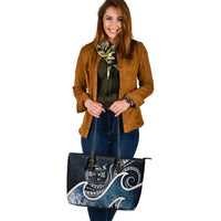 Fiji Polynesian Leather Tote Bag - Ocean Style - Polynesian Pride