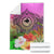 Papua New Guinea Polynesian Premium Blanket - Manta Ray Tropical Flowers - Polynesian Pride