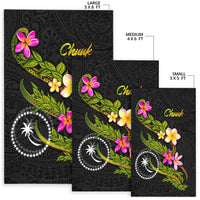 Chuuk Polynesian Area Rug - Plumeria Tribal - Polynesian Pride