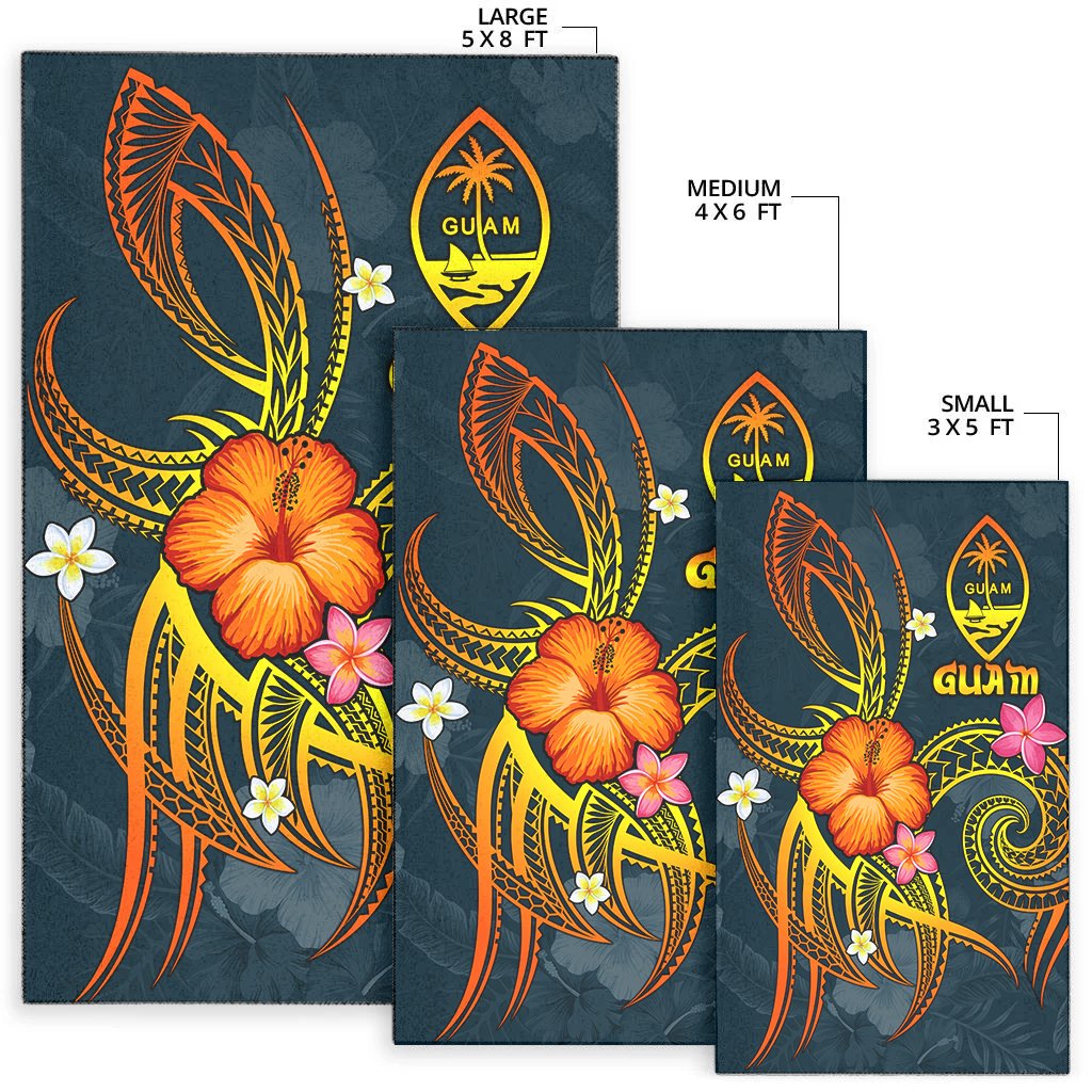 Guam Polynesian Area Rug - Legend of Guam (Blue) - Polynesian Pride