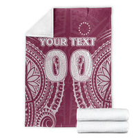 (Custom Personalised) Cook Islands Mangaia Blanket - Tribal Pattern - LT12 - Polynesian Pride