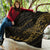 Samoa Premium Quilt - Polynesian Pattern Style Gold Color - Polynesian Pride