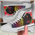 Vanuatu High Top Shoes - Tropical Hippie Style Unisex White - Polynesian Pride