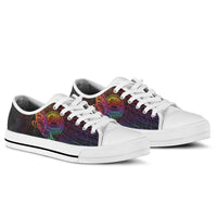 American Samoa Low Top Shoes - Butterfly Polynesian Style - Polynesian Pride