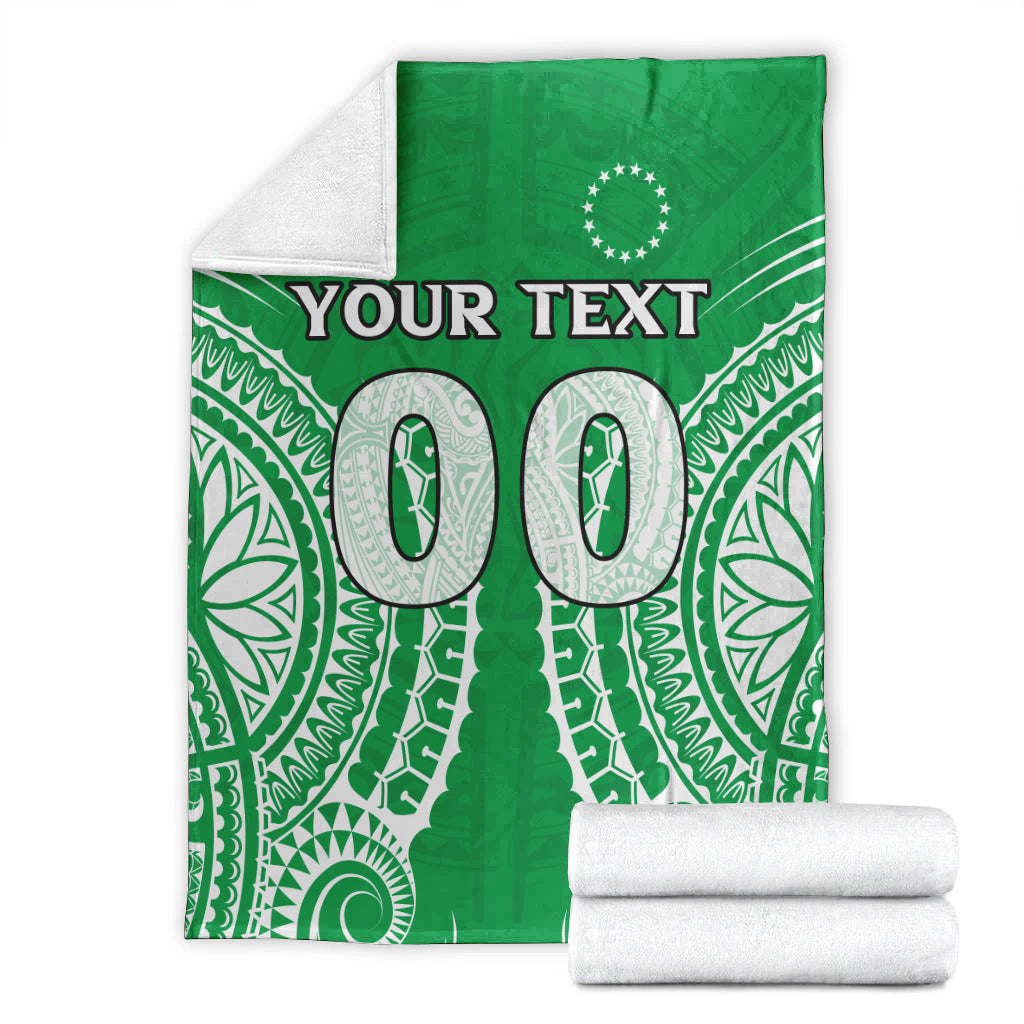 (Custom Personalised) Cook Islands Mitiaro Blanket - Tribal Pattern - LT12 - Polynesian Pride