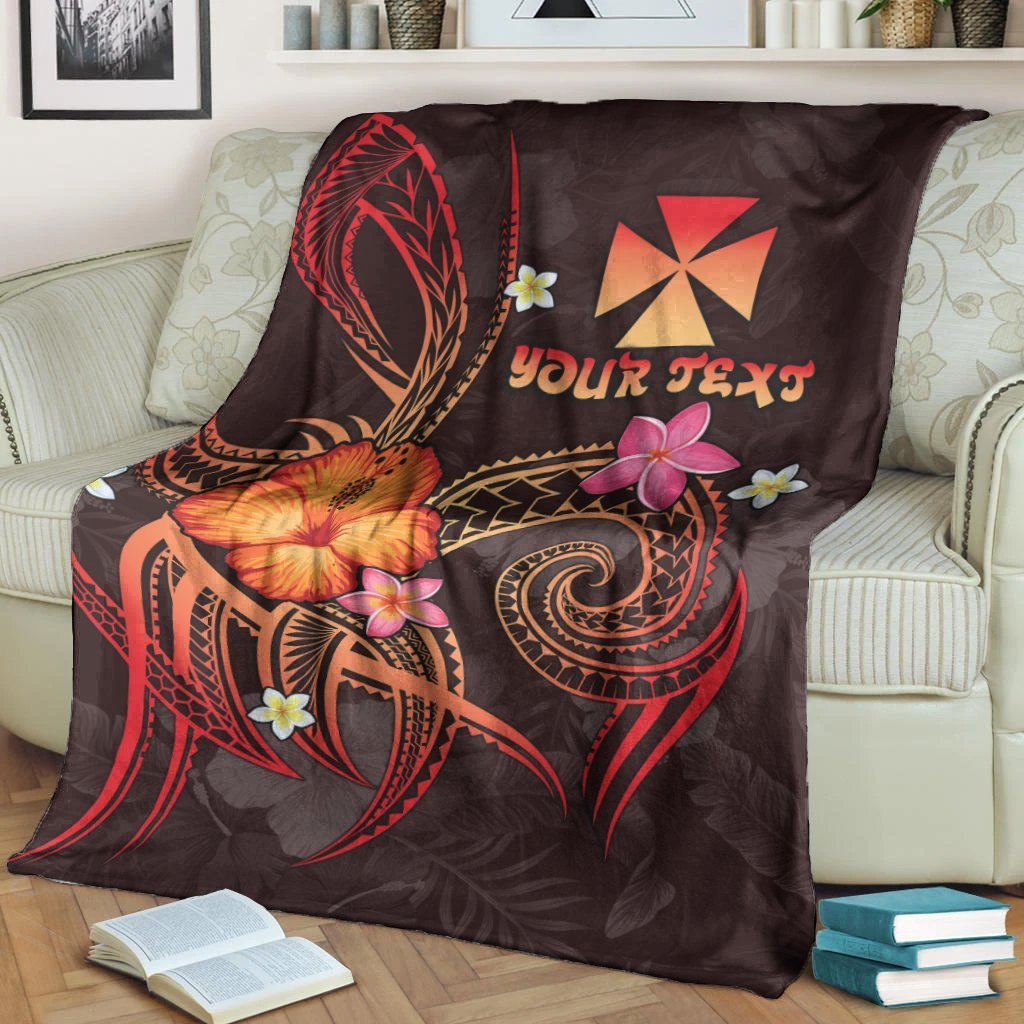 Wallis and Futuna Polynesian Personalised Premium Blanket - Legend of Wallis and Futuna (Red) - Polynesian Pride