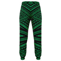 Polynesian Tatau Green Joggers - Polynesian Pride