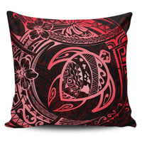 Hawaiian Turtle Polynesian Red Pillow Covers One Size Red - Polynesian Pride