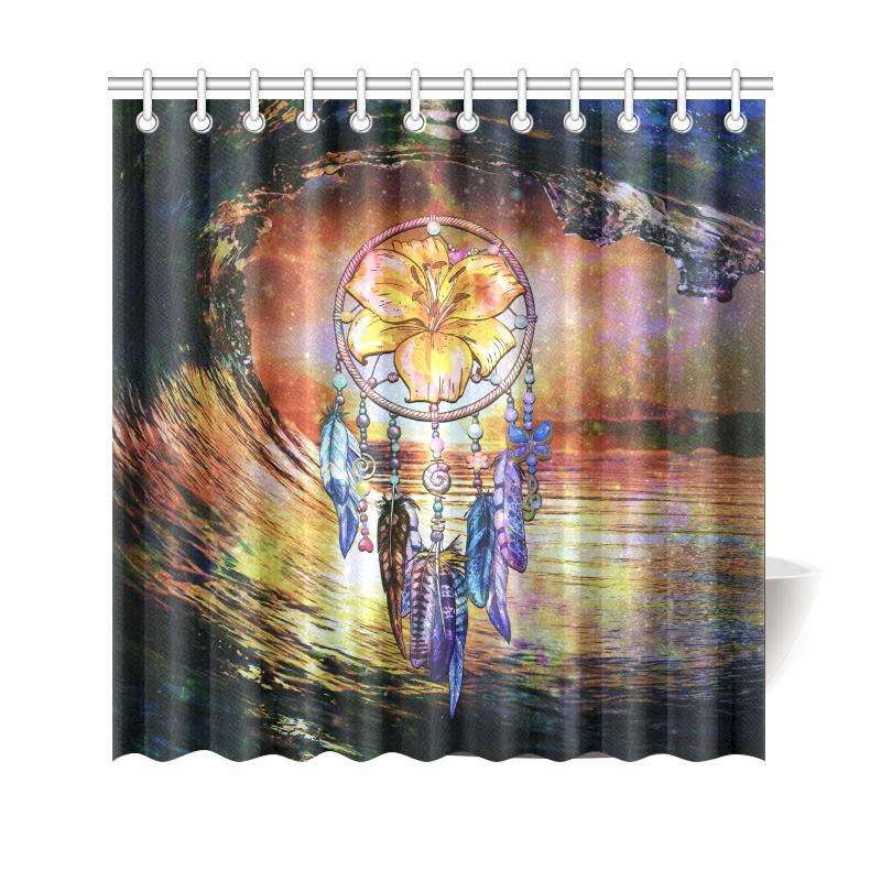 Hibiscus Dreamcatcher Shower Curtain - Polynesian Pride