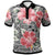 Polynesian Polo Shirt Pink Hibiscus Flower With Tapa Pattern Unisex Vintage Color - Polynesian Pride