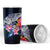 Polynesian Tumbler - Manta Ray And Hibiscus Flowers - Polynesian Pride