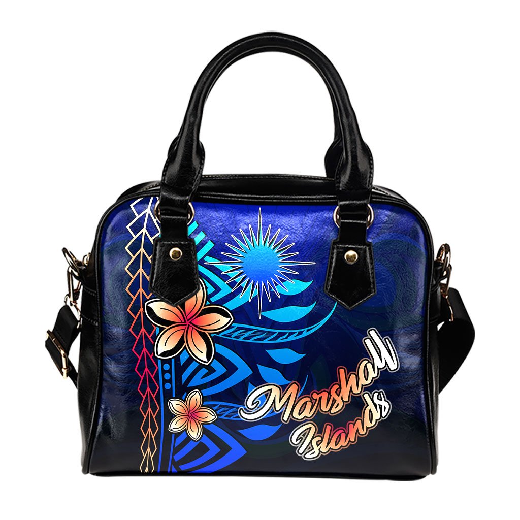 Marshall Islands Shoulder Handbag - Vintage Tribal Mountain - Polynesian Pride