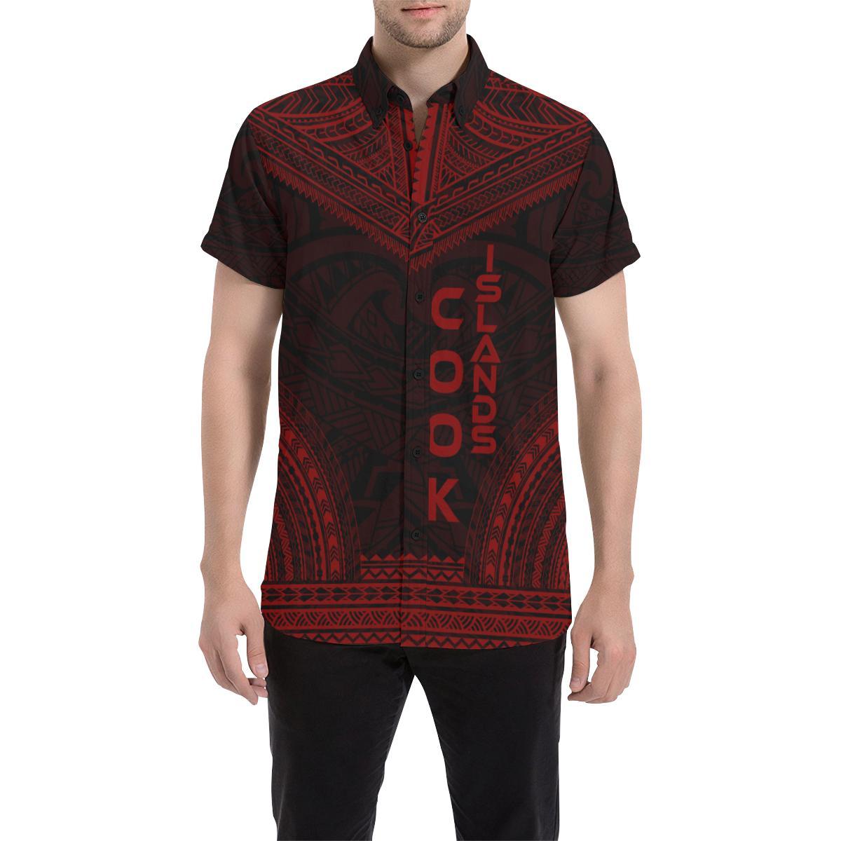 Cook Islands Polynesian Chief Shirt - Red Version - Polynesian Pride