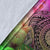 Papua New Guinea Polynesian Premium Blanket - Manta Ray Tropical Flowers - Polynesian Pride