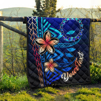 Cook Islands Custom Personalised Premium Quilt - Vintage Tribal Mountain - Polynesian Pride