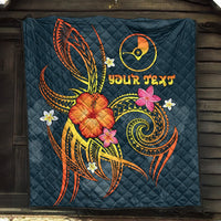 YAP Polynesian Personalised Premium Quilt - Legend of YAP (Blue) - Polynesian Pride