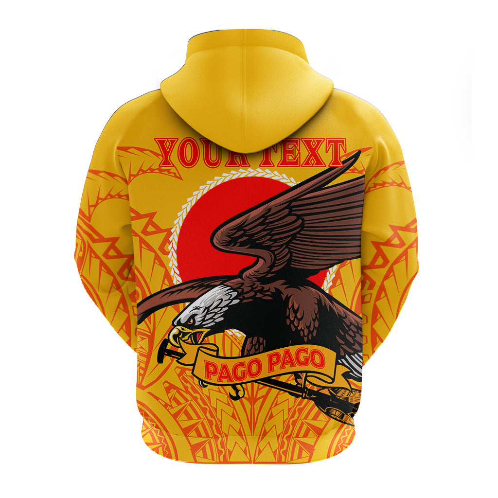 Custom American Samoa Hoodie Aeto Pago Pago Eagle LT12 - Polynesian Pride