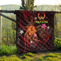 Pohnpei Polynesian Premium Quilt - Legend of Pohnpei (Red) - Polynesian Pride