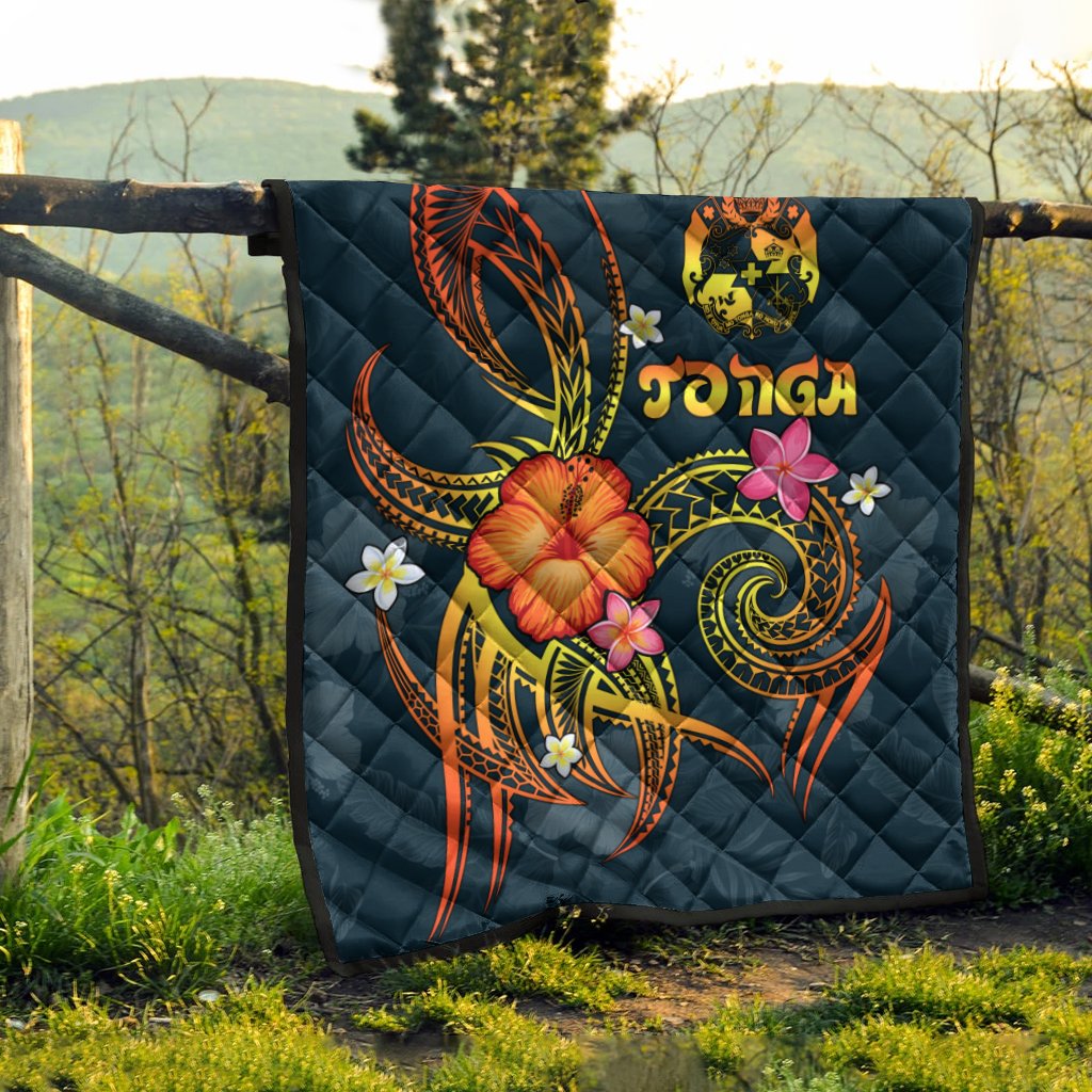 Tonga Polynesian Premium Quilt - Legend of Tonga (Blue) - Polynesian Pride