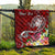 Fiji Custom Personalised Premium Quilt - Turtle Plumeria (Red) - Polynesian Pride