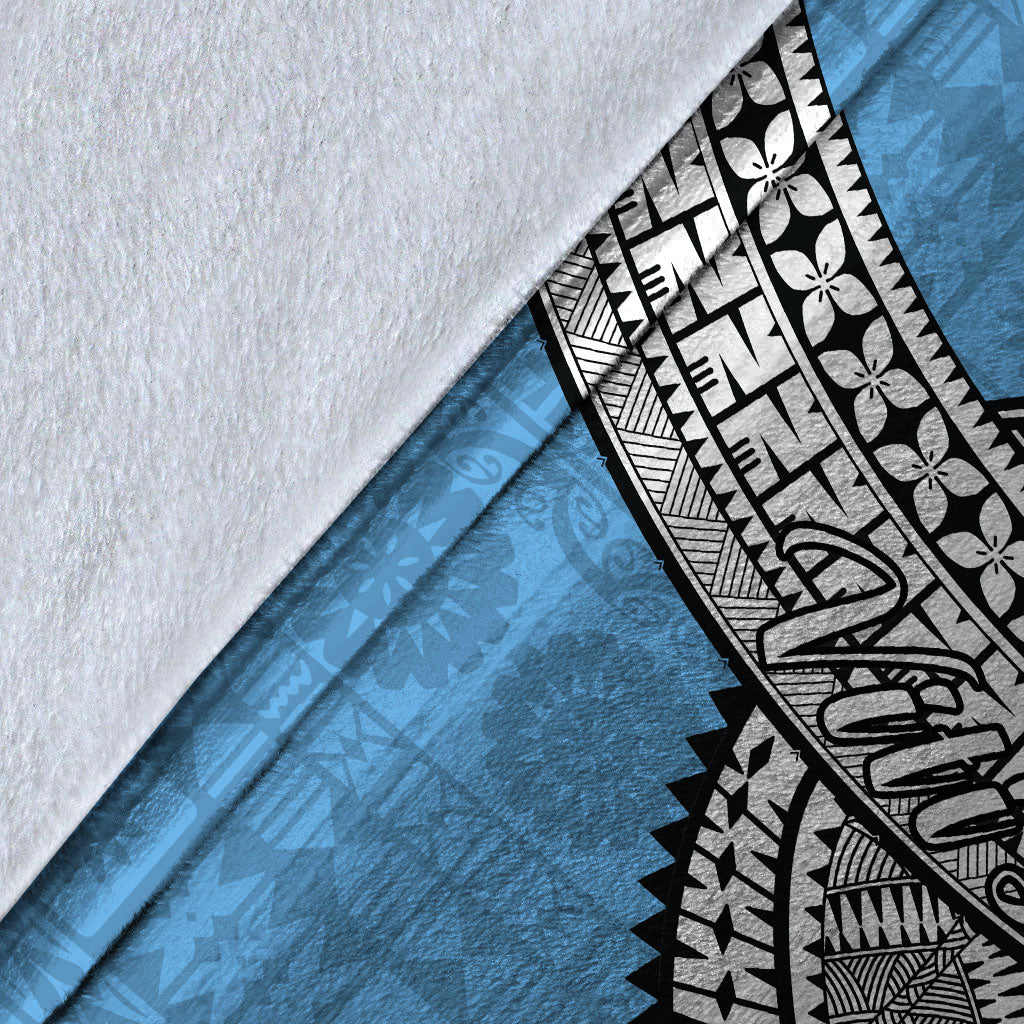 (Custom Personalised) Fiji Viti Levu Tapa Tribal Blanket - LT12 - Polynesian Pride