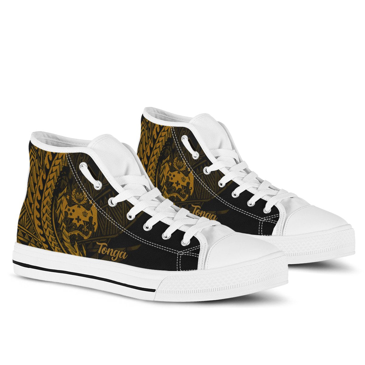 Tonga High Top Shoes - Wings Style - Polynesian Pride