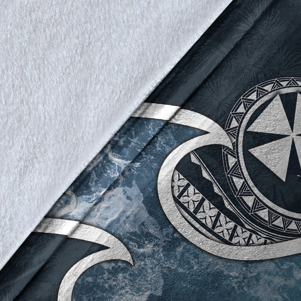 Wallis and Futuna Polynesian Premium Blanket - Ocean Style - Polynesian Pride