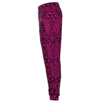 Polynesian Lauhala Mix Pink Joggers - Polynesian Pride