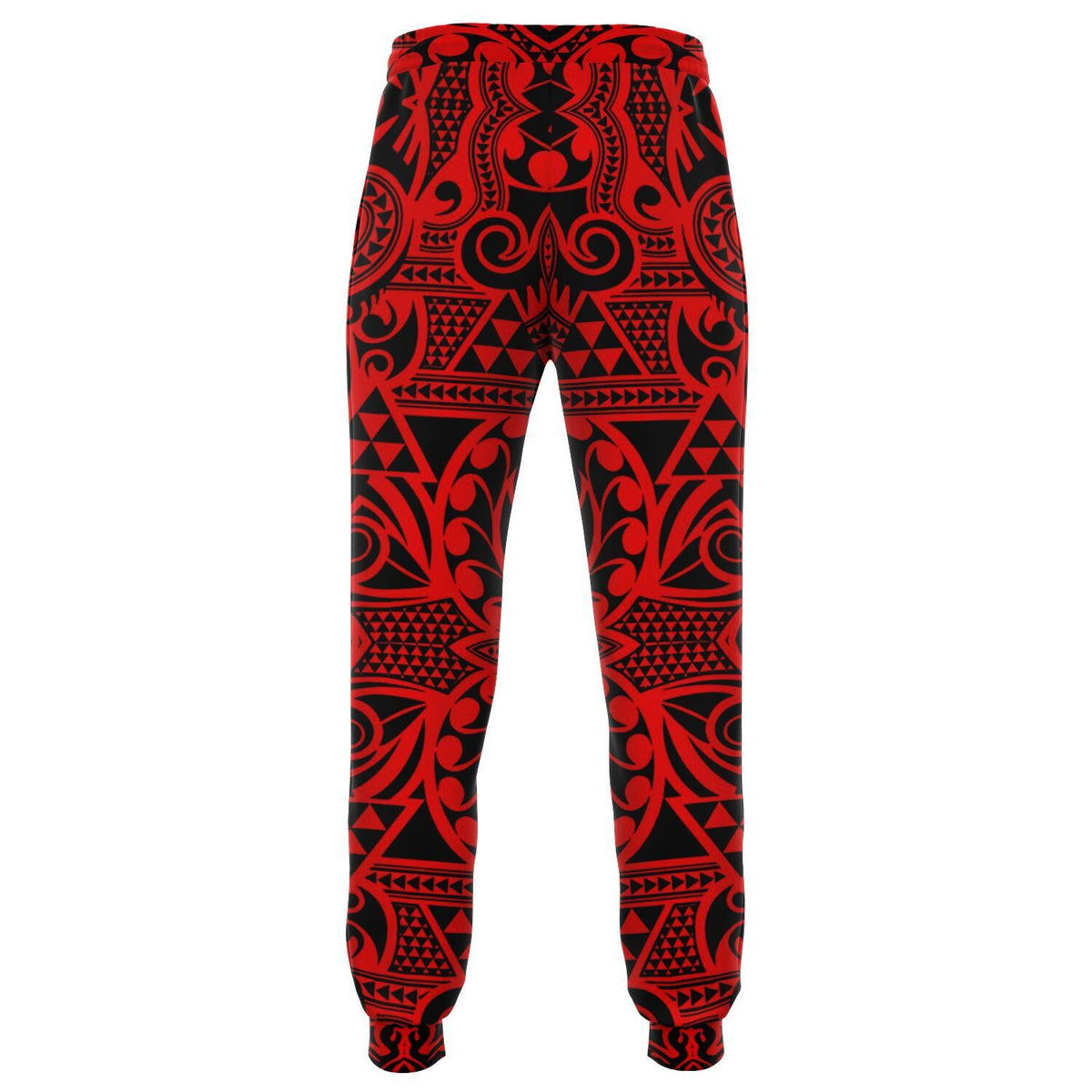 Polynesian Kakau Turtle Red Joggers - Polynesian Pride