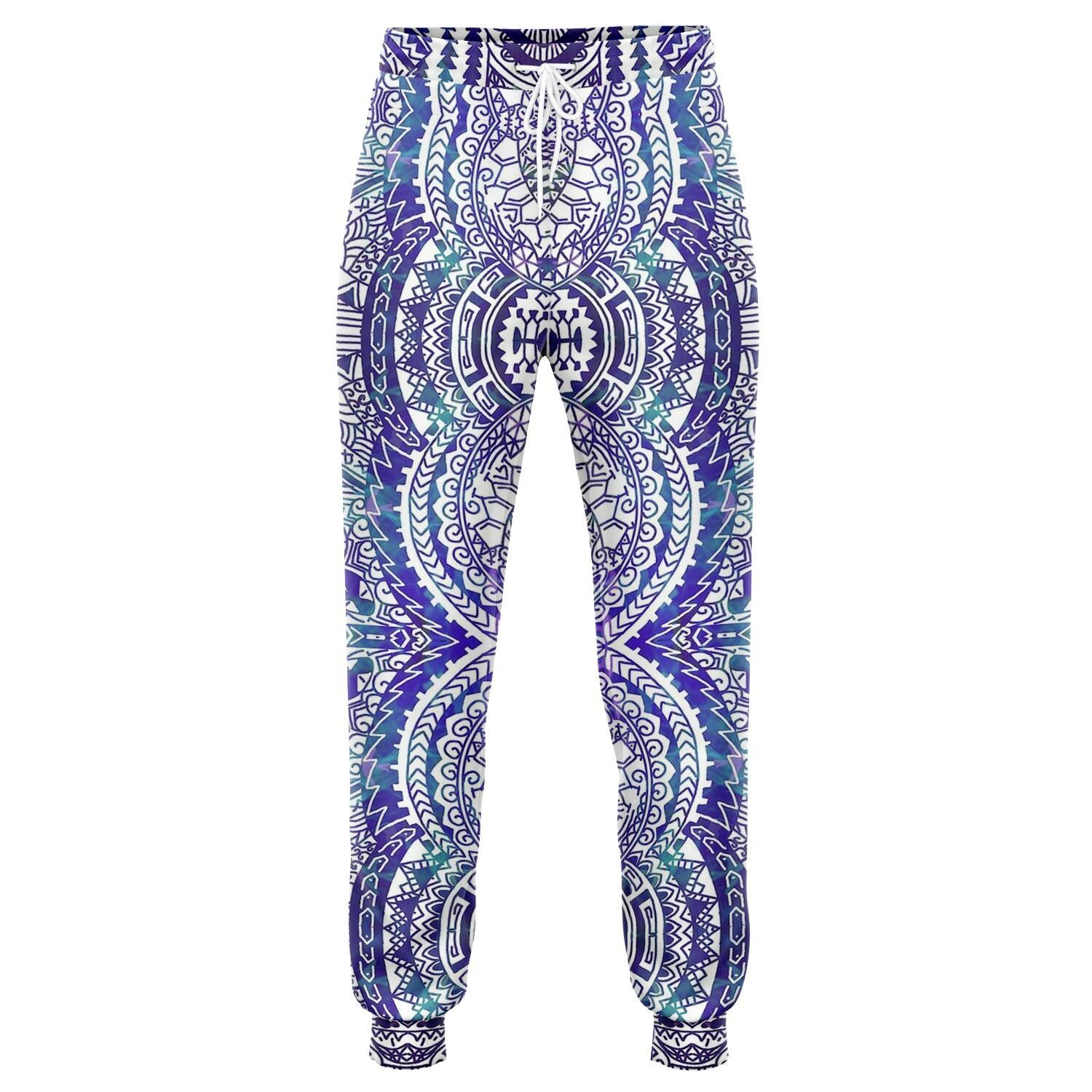 Polynesian Symmetry Gardient Violet Joggers Unisex Violet - Polynesian Pride