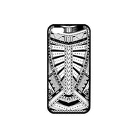 Polynesian 22 Rubber Phone Case One Size iPhone 5/5s Black - White - Polynesian Pride