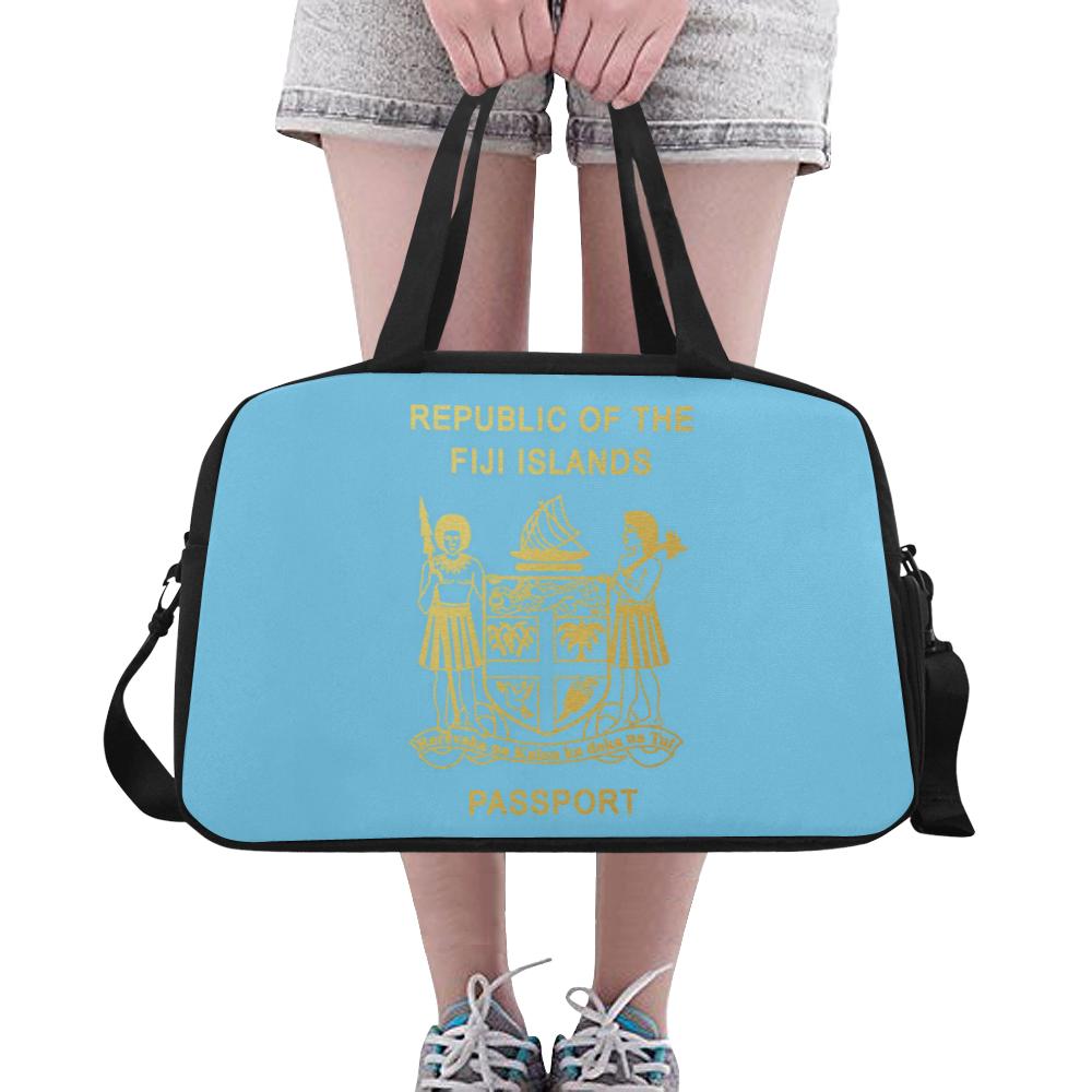 Fiji Passport Fitness Handbag One Size Blue Fiji - Polynesian Pride