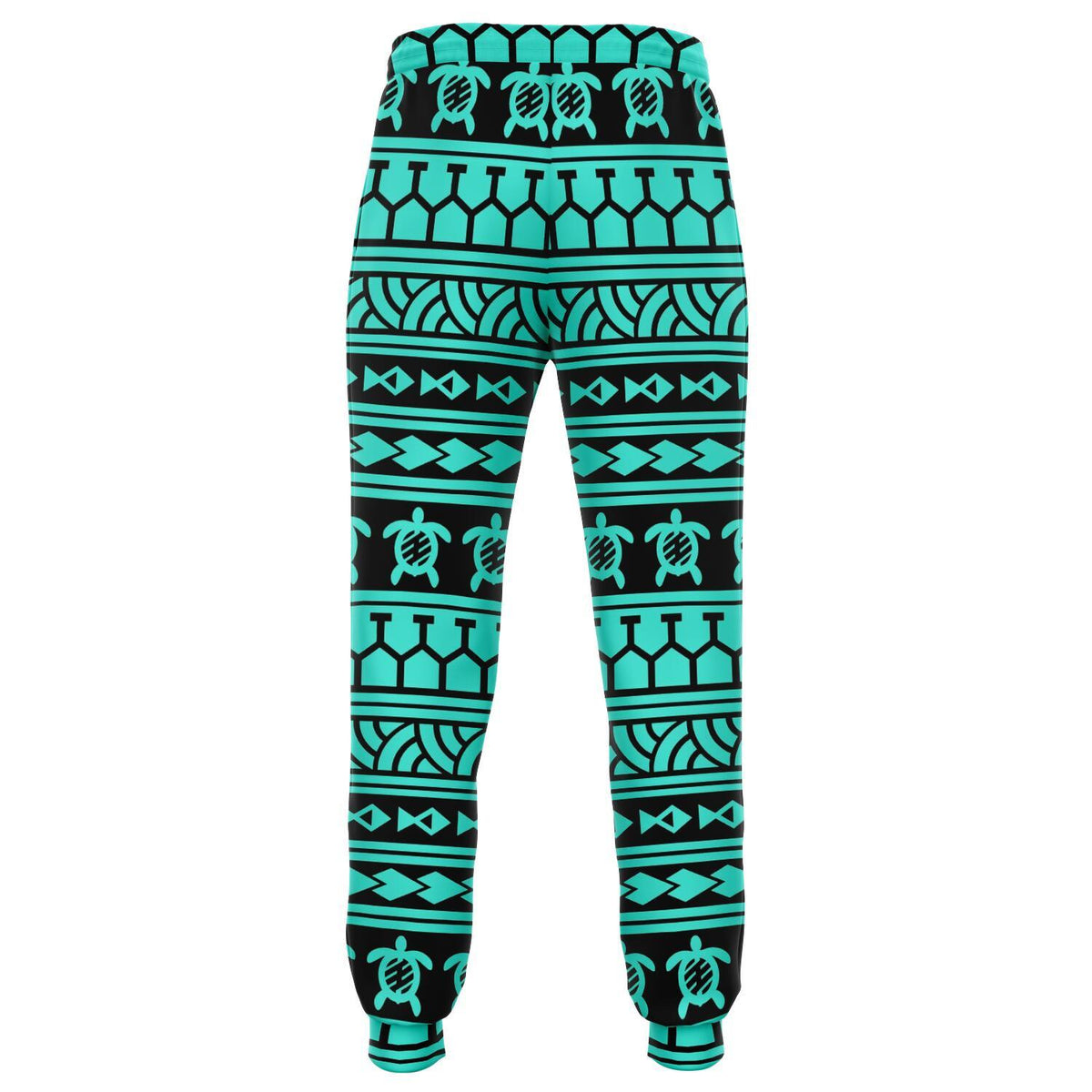 Polynesian Tattoo Tribal Turquoise Joggers - Polynesian Pride