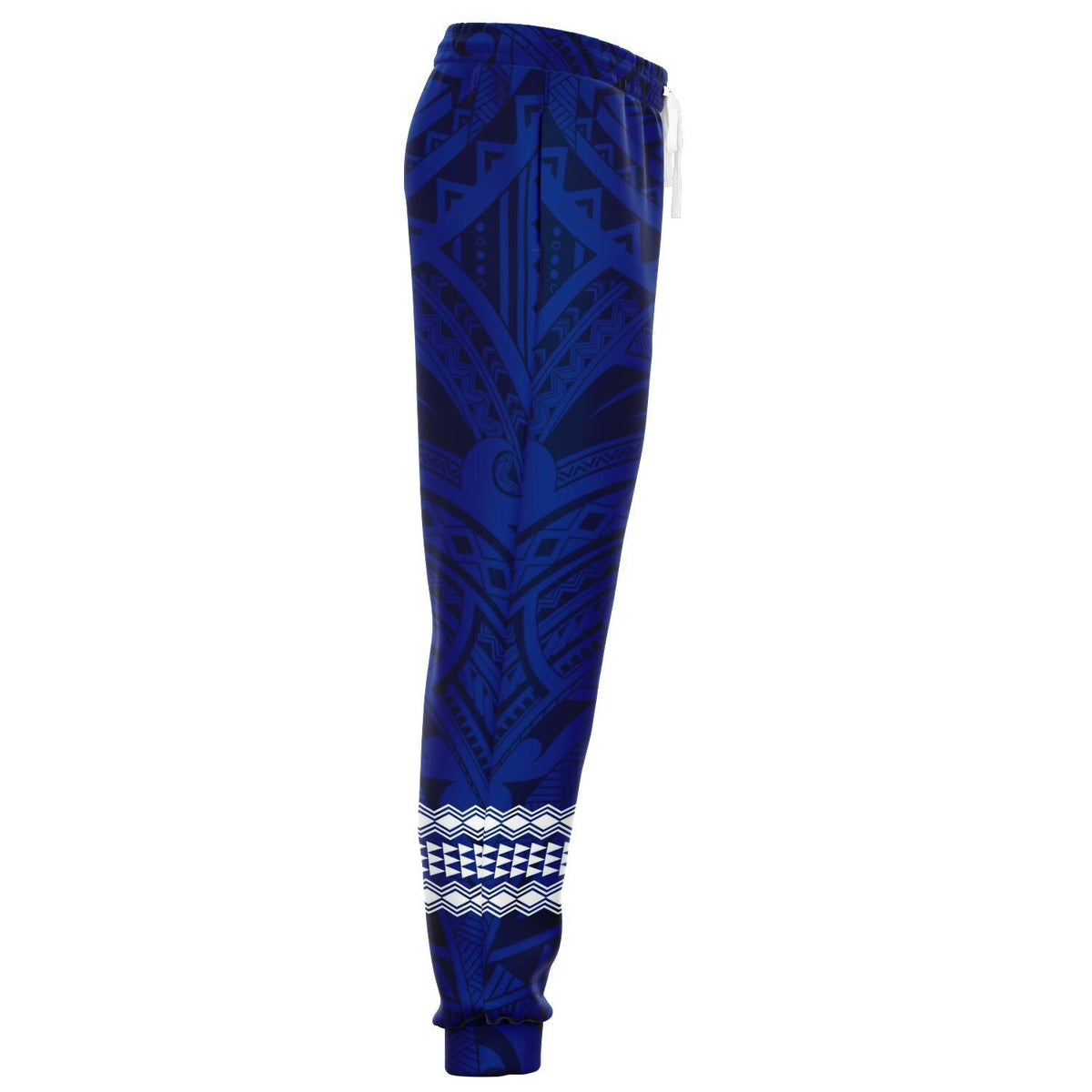 Hawaii Kanaka Map Blue Kakau Joggers - Polynesian Pride